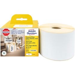 Avery Compatibel Dymo LW 1933087 Durable Ultra-sterke etiketten Zelfklevend Wit