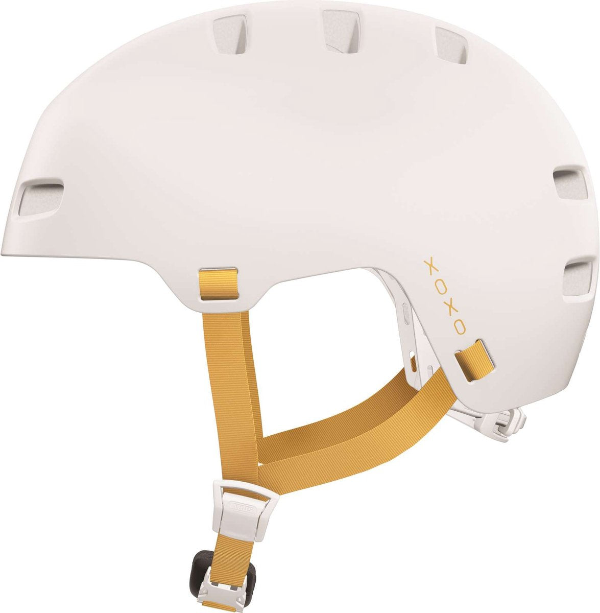 ABUS Fietshelm xoxo polar white s - 51-55 cm - wit - geschikt voor gebruik op elektrische fietsen - stadsfietsen - 370 g