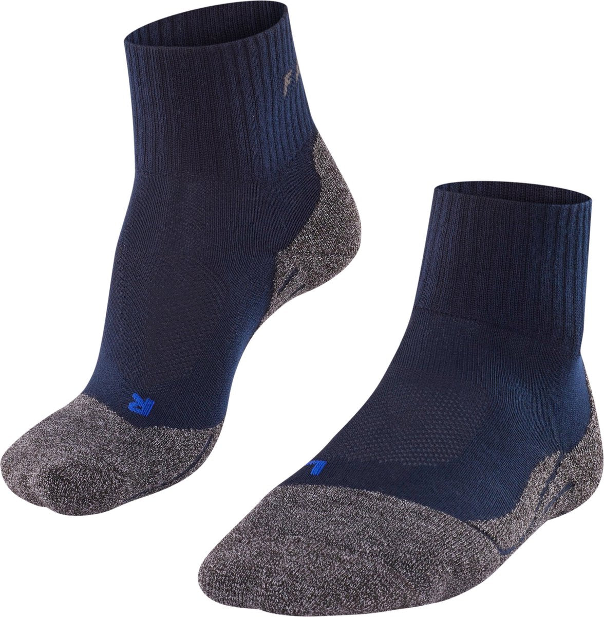 FALKE tk2 cool short anti-blaar dik lyocell functioneel materiaal wandelsokken heren blauw - maat 46-48