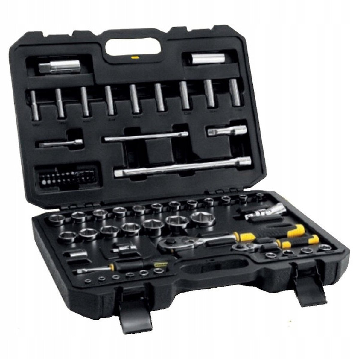 STANLEY dopsleutelset 1 4 + 1 2 - 72 delig