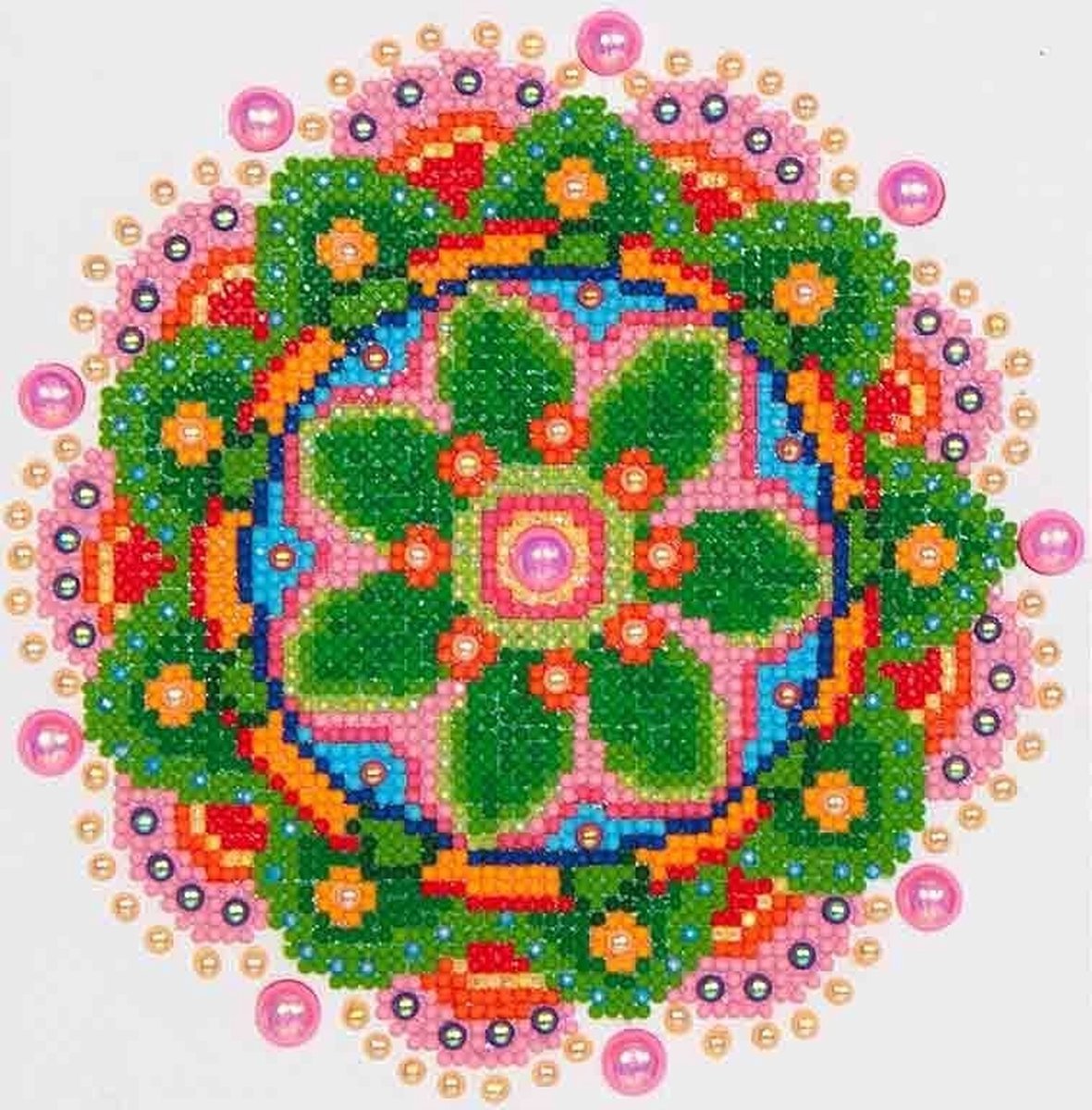 DIAMOND DOTZ® Diamond dotz flower mandala - diamond painting - 3.037 dotz - 25x20 cm