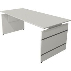 Zit-sta-bureau Kerkmann 11466611 Rechthoekig Lichtgrijs