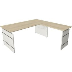 Zit-sta-bureau Kerkmann 11465850 Hoekbureau Esdoorn