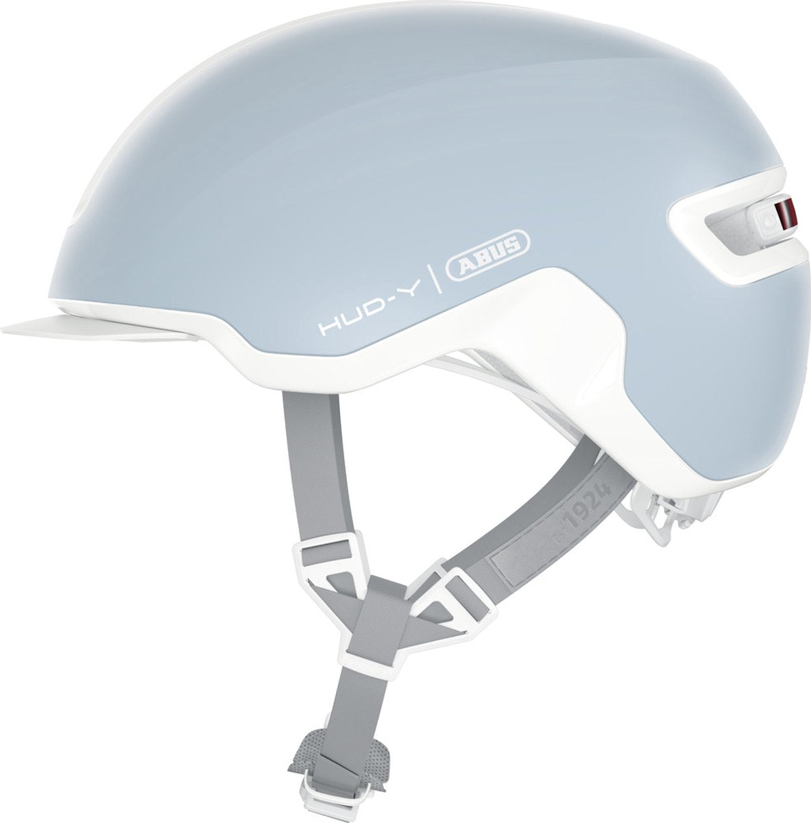ABUS Fietshelm hud-y pure aqua m - 54-58 cm - blauw - geschikt voor gebruik op elektrische fietsen - stadsfietsen - 300 g