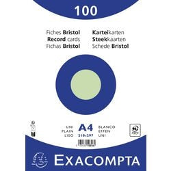 Indexkaarten Exacompta 10346E Groen Papier