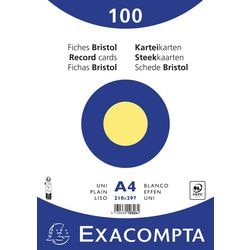 Indexkaarten Exacompta 10326E Geel Papier