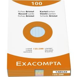Indexkaarten Exacompta 13853X Kleurenassortiment Papier