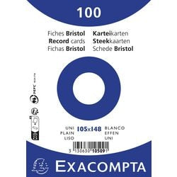 Indexkaarten Exacompta 10509E Wit Papier