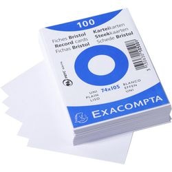 Indexkaarten Exacompta 10500SE Wit Papier