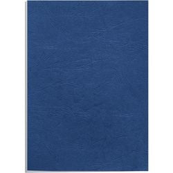 Pack 100 Binding Cover Blue 5371305 Fellowes Leatherboard A4