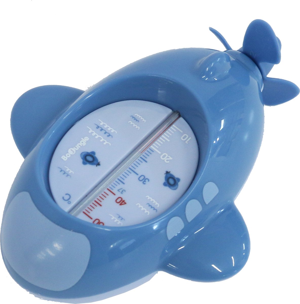 Bo Jungle - manuele badthermometer baby - duidelijke temperatuurweergave - leuke en speelse vorm - opwindbaar - submarine manuel bath thermometer