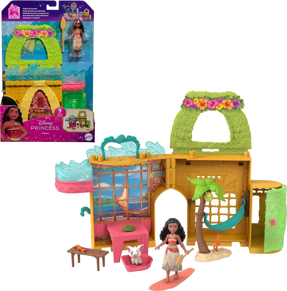 Mattel Disney princess verhaalstapelaars vaiana speelset