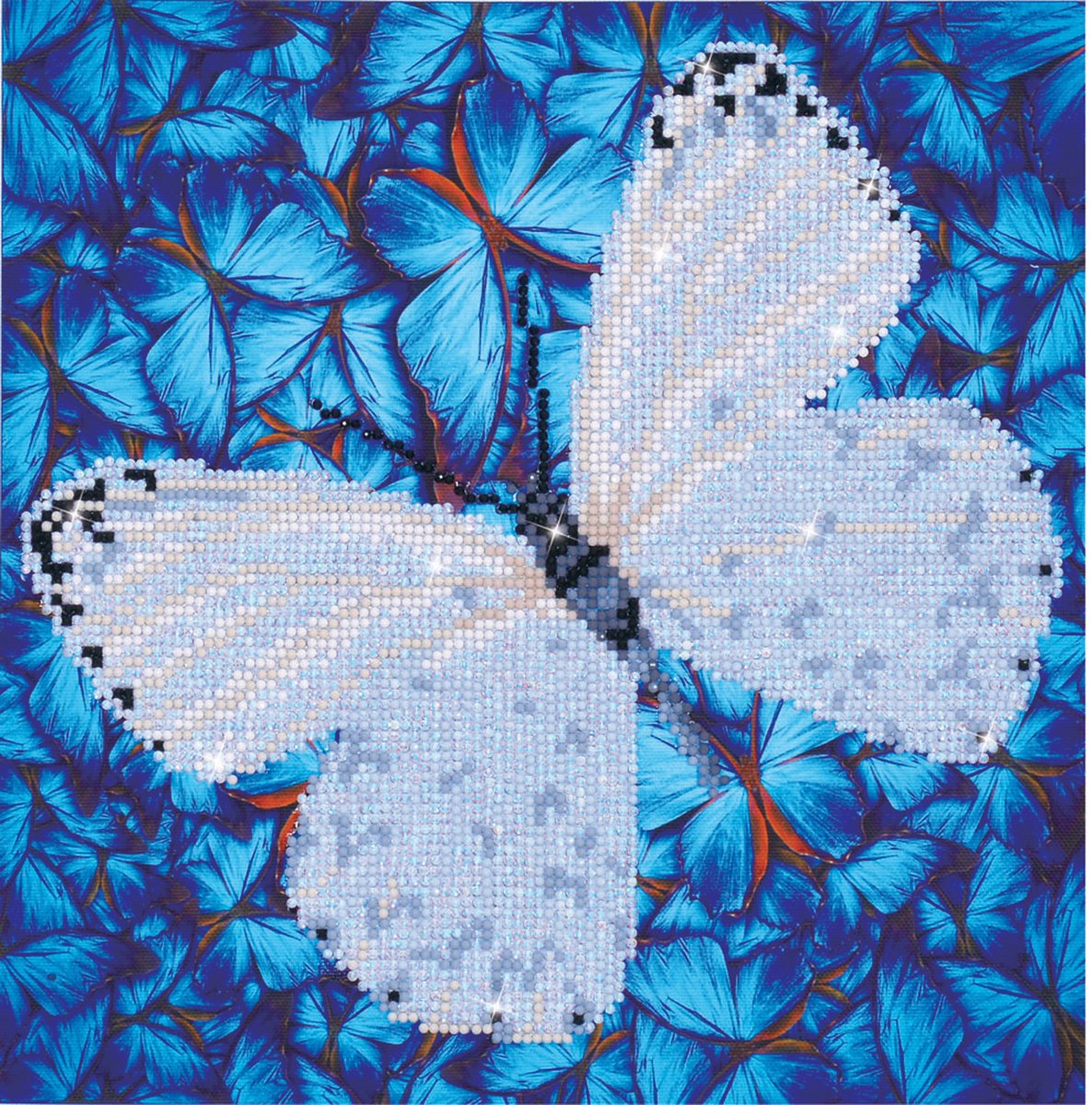 DIAMOND DOTZ® Flutterby white diamond dotz 30x30 cm