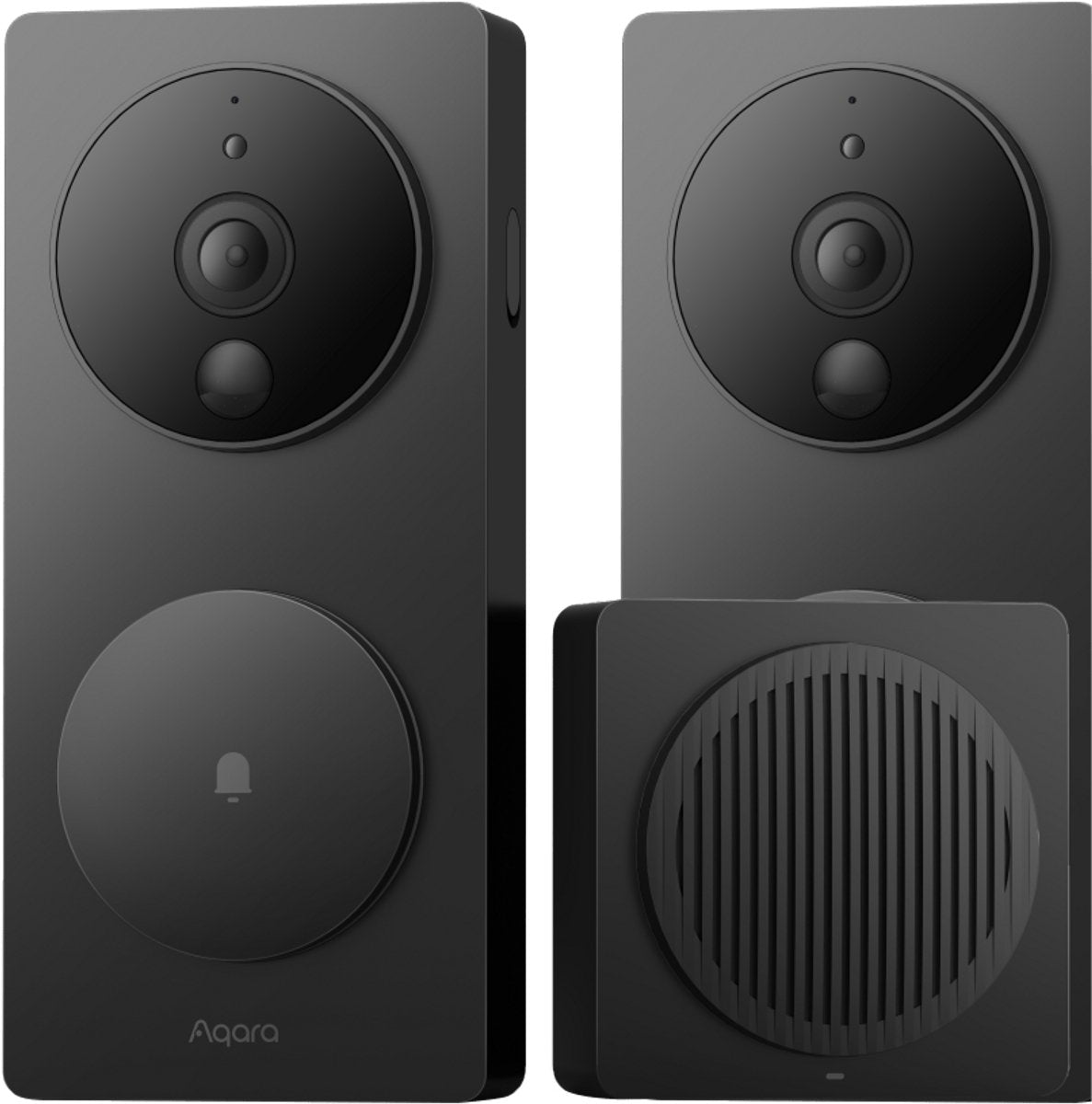 AQara smart video doorbell g4 - compatibel met homekit - ai gezichtsherkenning - incl. indoor chime - werkt op batterij bedraad