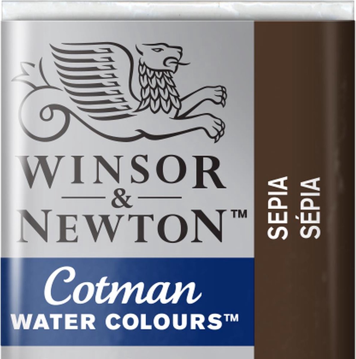 Winsor Newton W n cotman waterverf half napje sepia