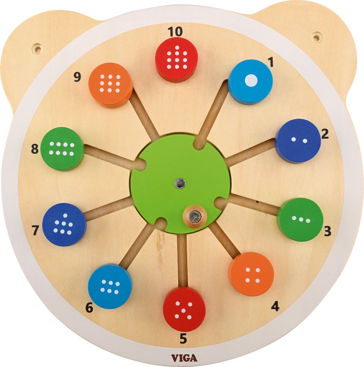 Vigatoys Viga houten matchnummerbord fsc montessori gecertificeerd - uni