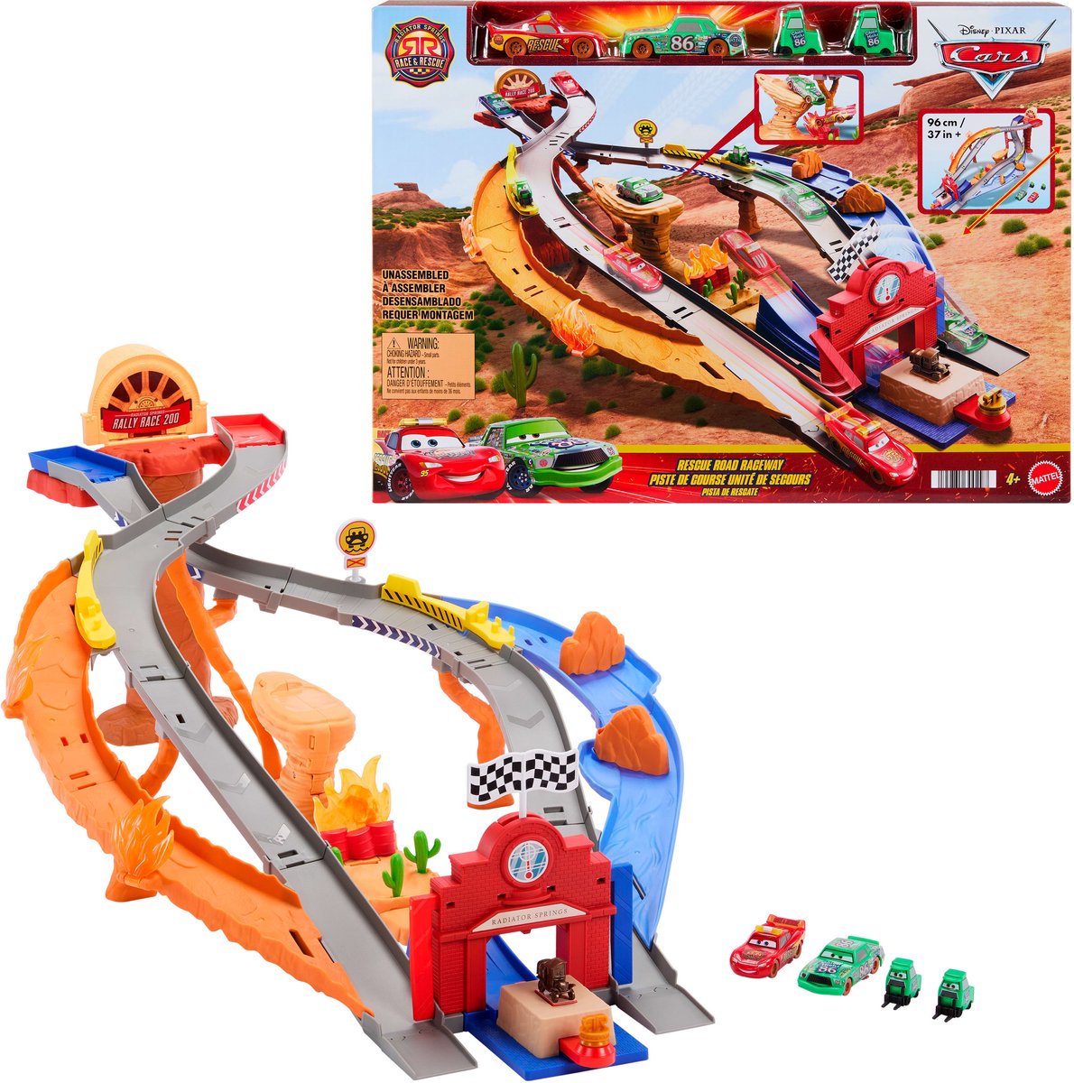 Disney Pixar Cars reddingsweg racebaan
