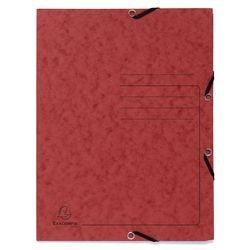 3-klepsmap Exacompta 55405E A4 Rood