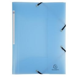 3-Klepsmap Exacompta 55172E A4 Pastelblauw