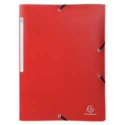 3-klepsmap Exacompta 55085E A4 Rood