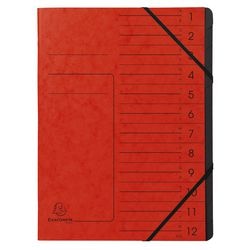 Sorteermap Exacompta 541205E A4 Rood