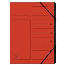 Sorteermap Exacompta 540705E A4 Rood