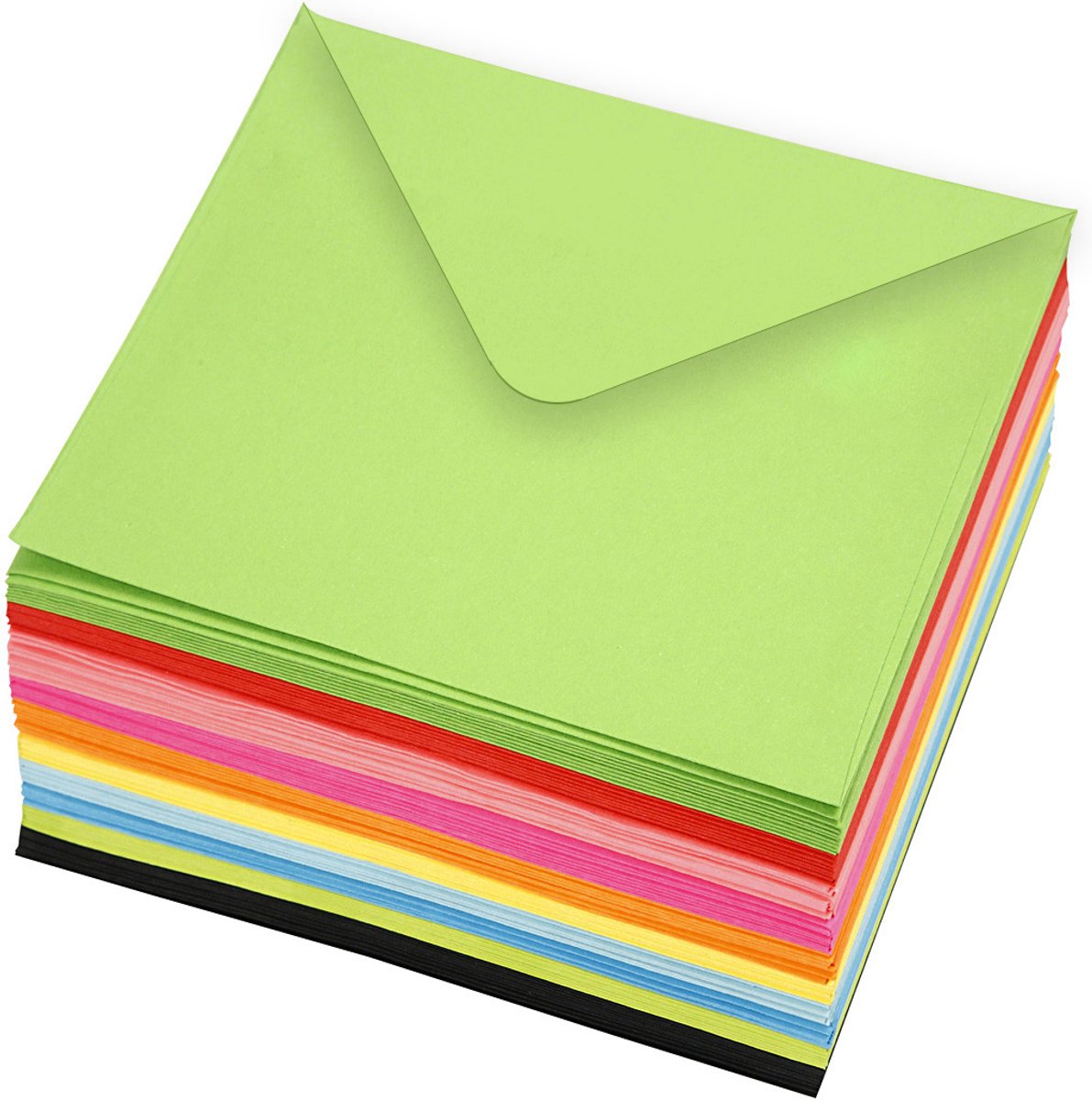 Creativ Company gekleurde enveloppen 16x16 cm 100 stuks