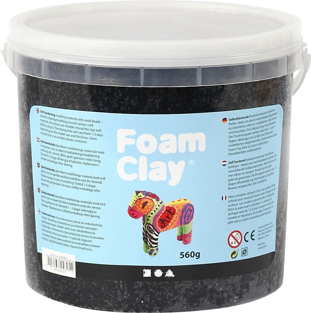 Foam Clay ®, 560 gr, zwart