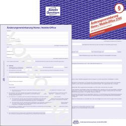 Arbeidsovereenkomst Avery Zweckform 2255-5 Papier Blauw