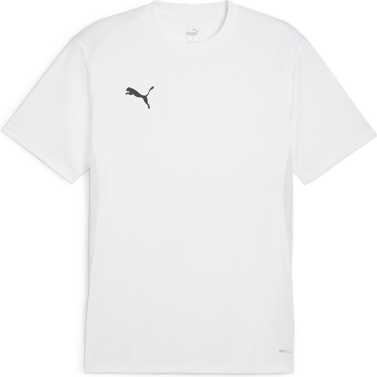 PUMA teamgoal jersey heren sportshirt - white- black-feather gray