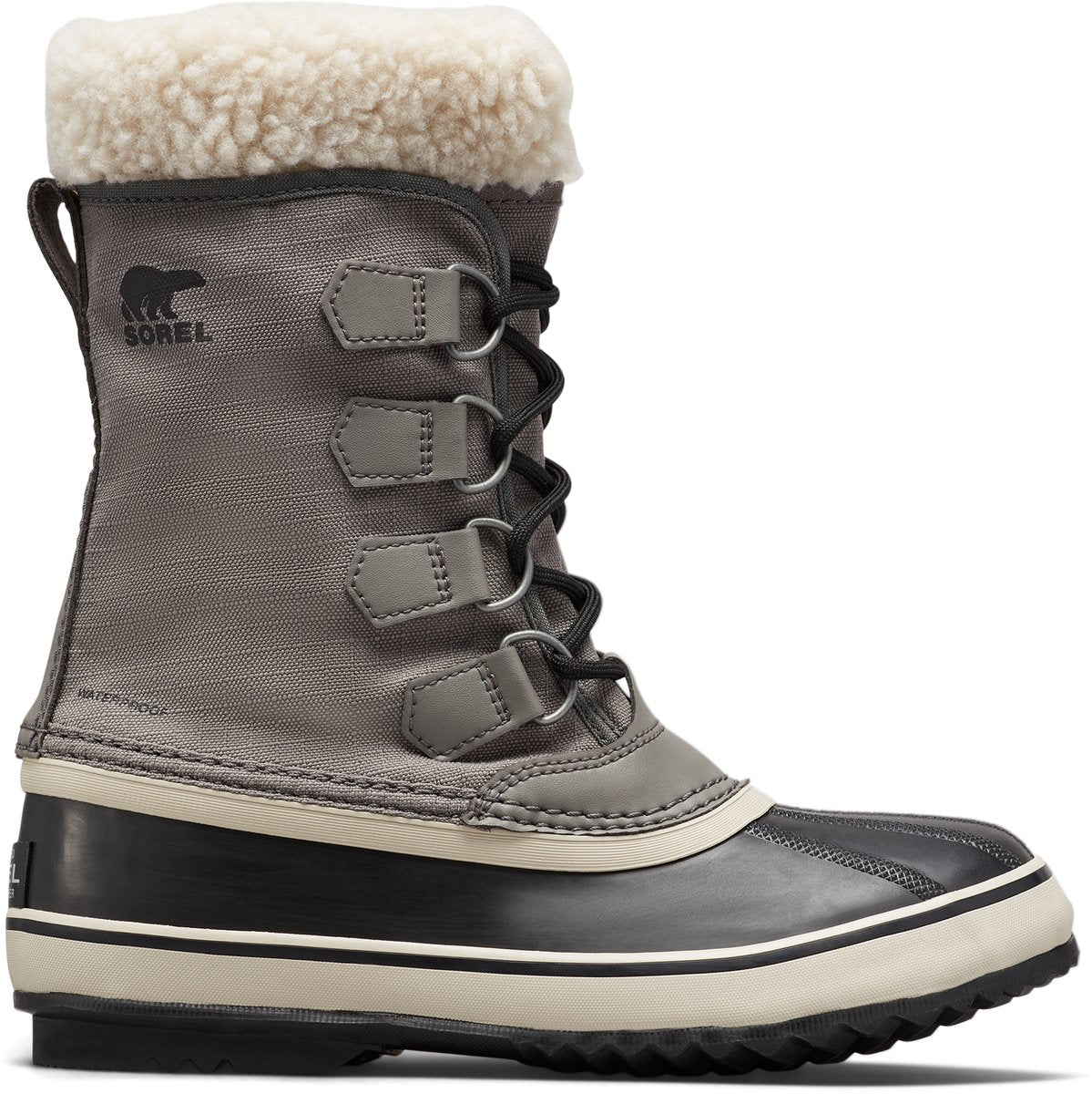 Sorel winter carnival™ boot wp women's snowboots - quarry, black - maat 39