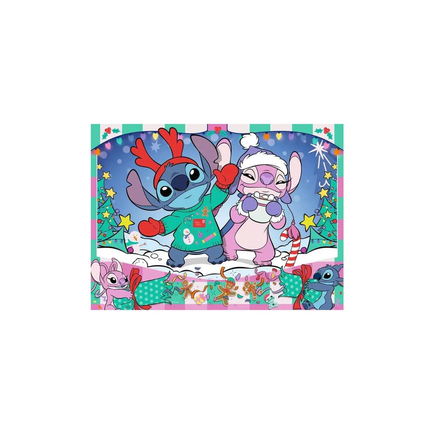 Ravensburger Puzzel disney stitch christmas 100st