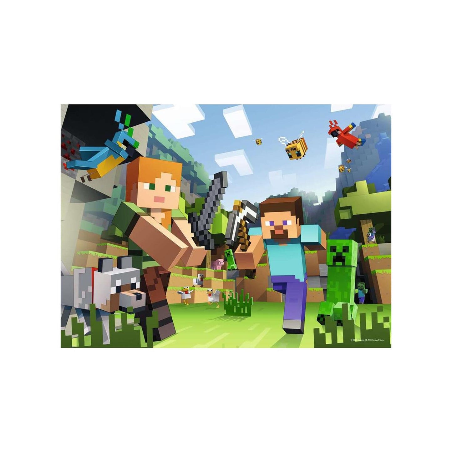 Ravensburger puzzel minecraft 100st