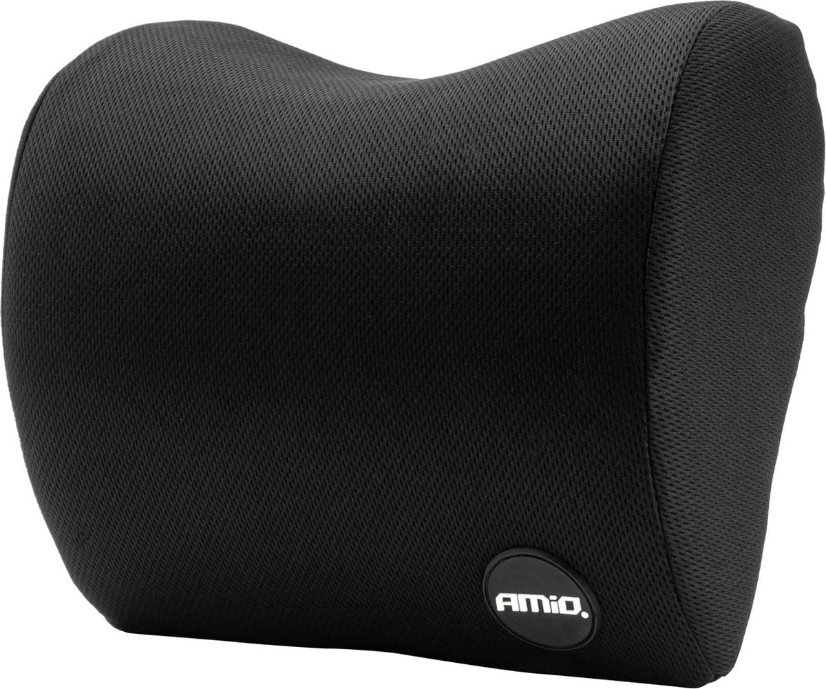 AMIO Hoofdsteun autostoel met memory foam zwart