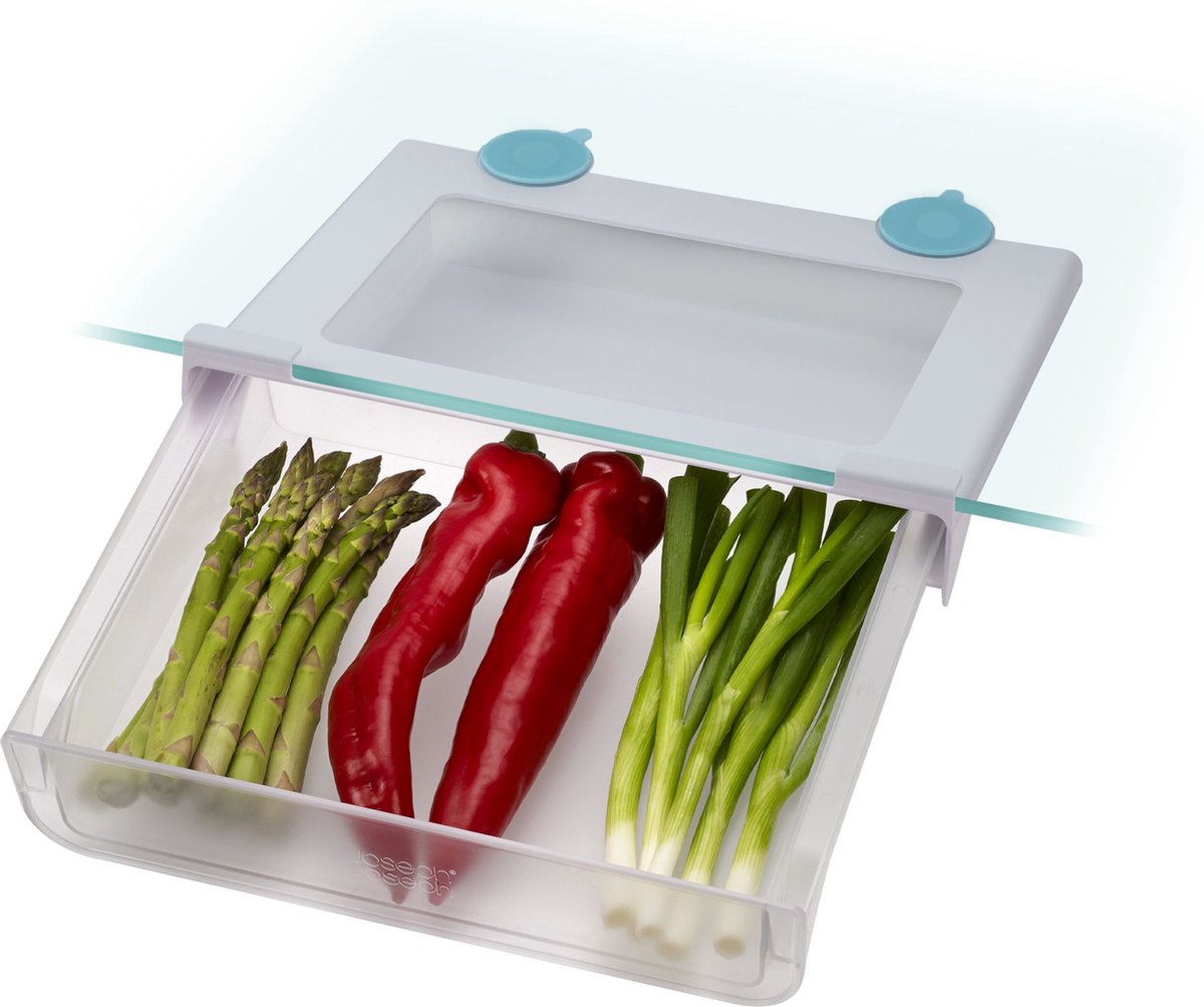 Joseph Joseph fridgestore hangende koelkastorganizer - 1cm plankdikte - zuignapbevestiging