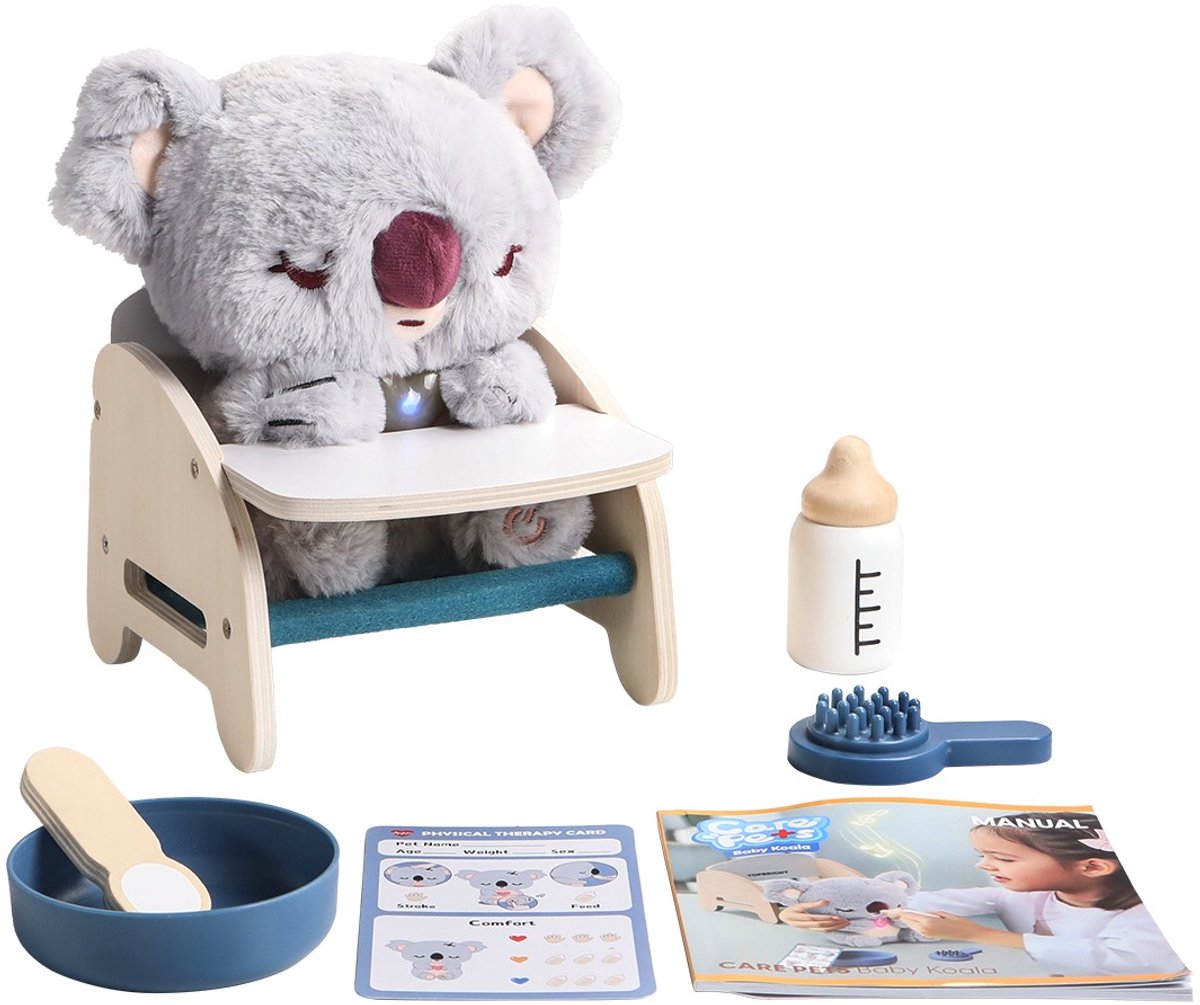 TopBright care pets - baby koala - interactieve knuffel voor kinderen vanaf 3 jaar