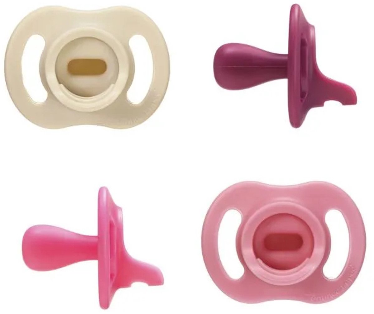 Tommee Tippee ultra-light stayput fopspeen - 6-18 maanden - set van 4 - silicone fopspeen uit één stuk - roze multi