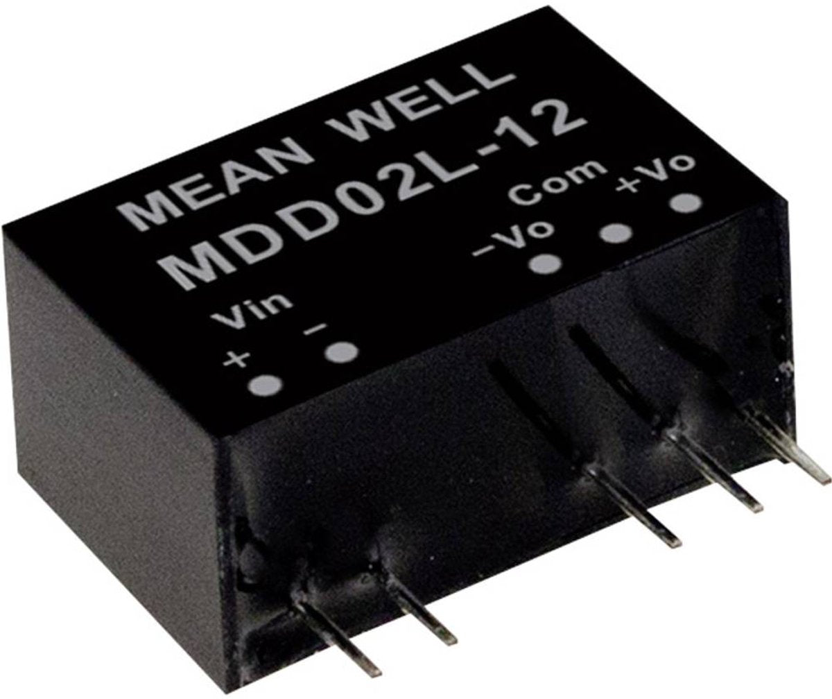 MW Mean Well mdd02n-15 dc dc-convertermodule 67 ma 2 w aantal uitgangen: 2 x inhoud 1 stuk(s)