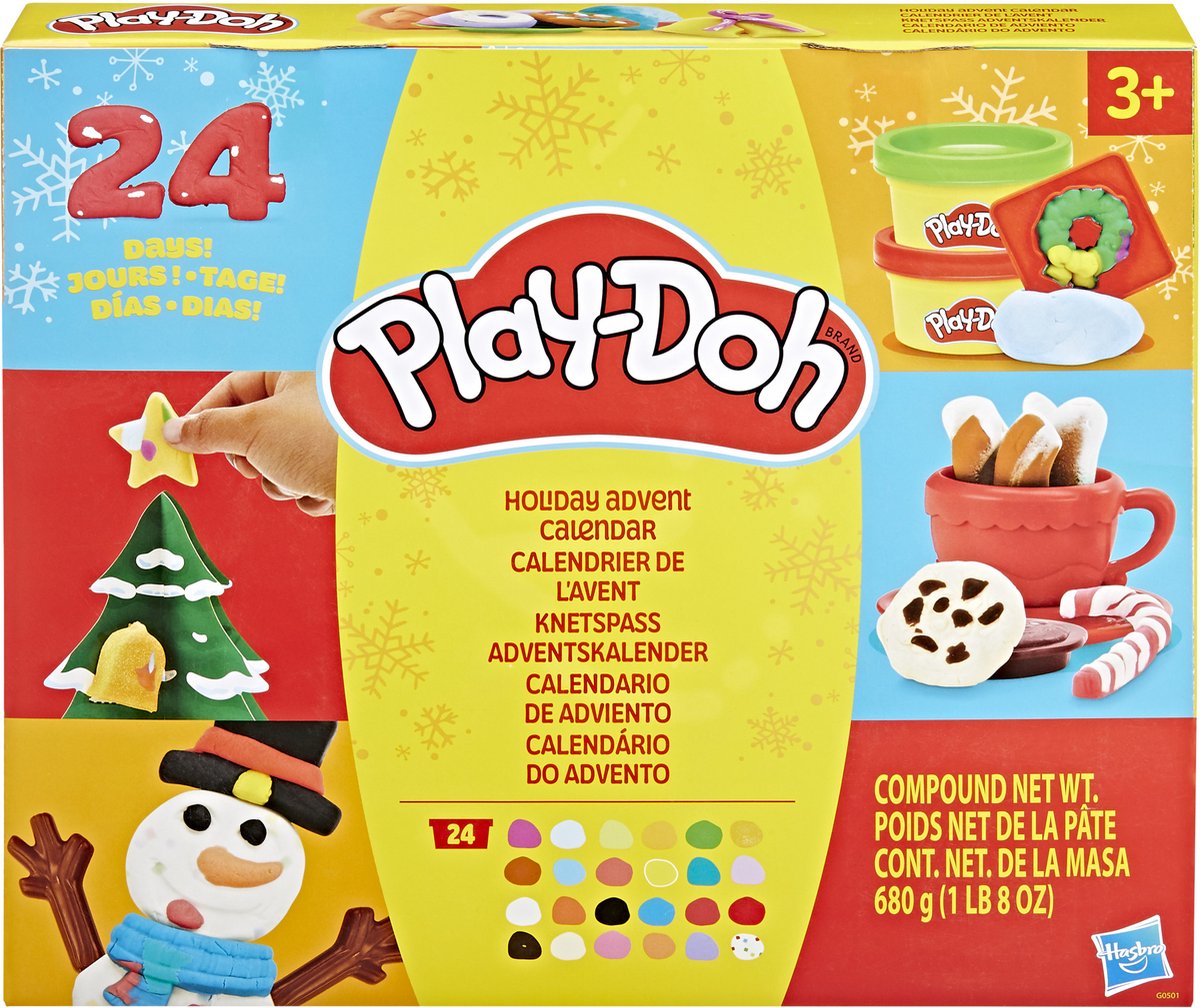 Play-Doh adventskalender - 24 dagen verrassingen voor kinderen - boetseerklei