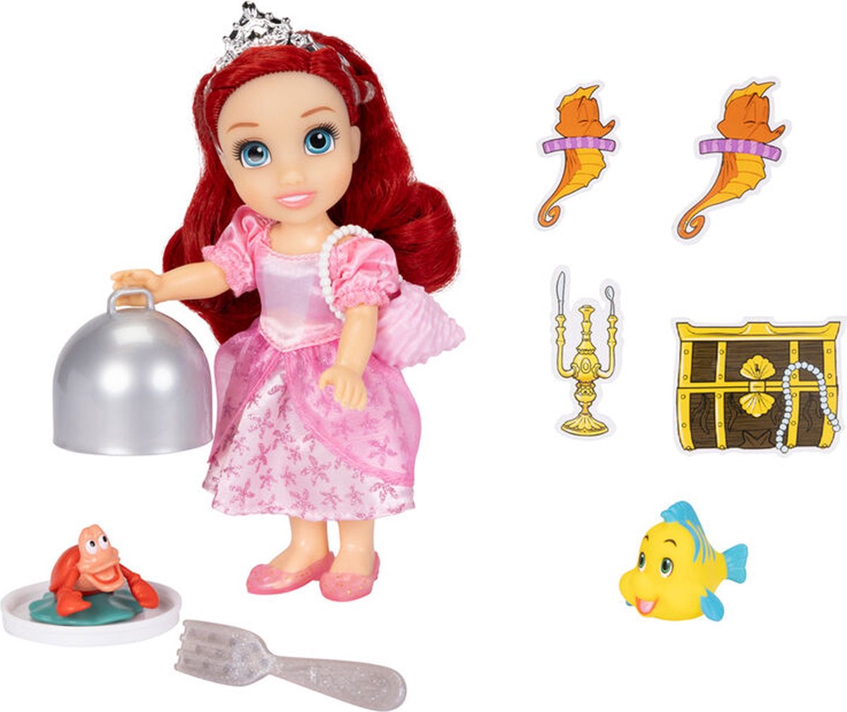Jakks Disney de kleine zeemeermin land en zee ariel pop 15 cm