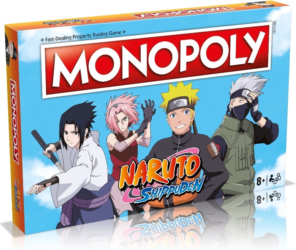 Winning Moves monopoly - bordspel - naruto