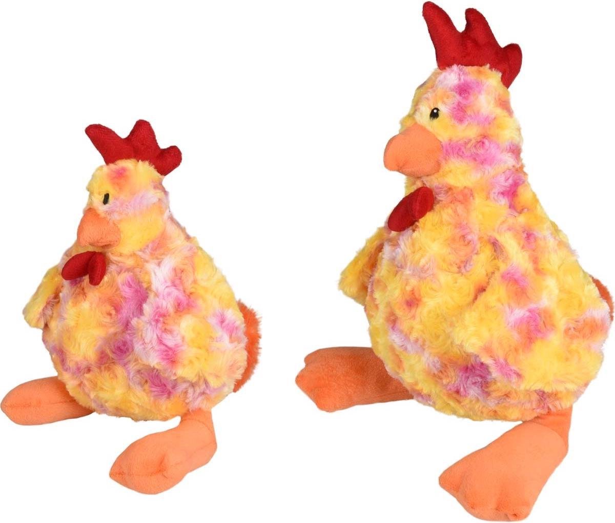Flamingo Hs lorio pluche kip small geel 32cm