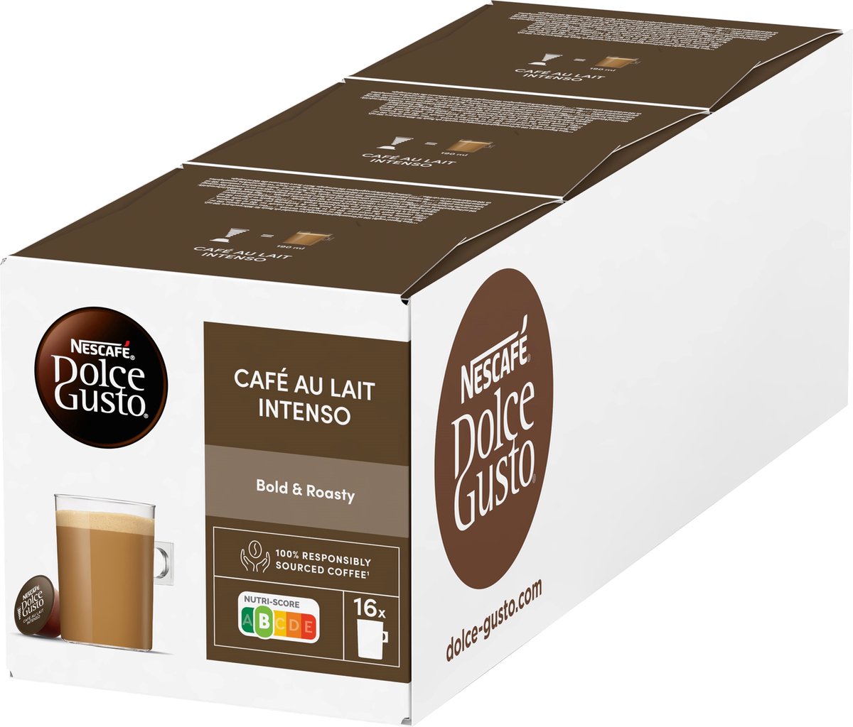 NESCAFÉ Dolce Gusto capsules cafe au lait intenso - 48 koffiecups voor 48 koppen koffie