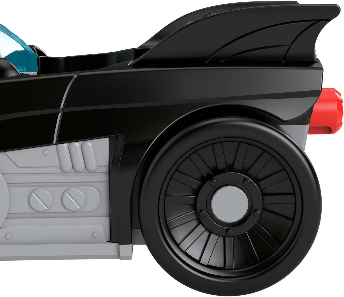 Fisher-Price imaginext dc super friends metal force batmobile vehicle, auto, 3 jaar, kunststof, zwart