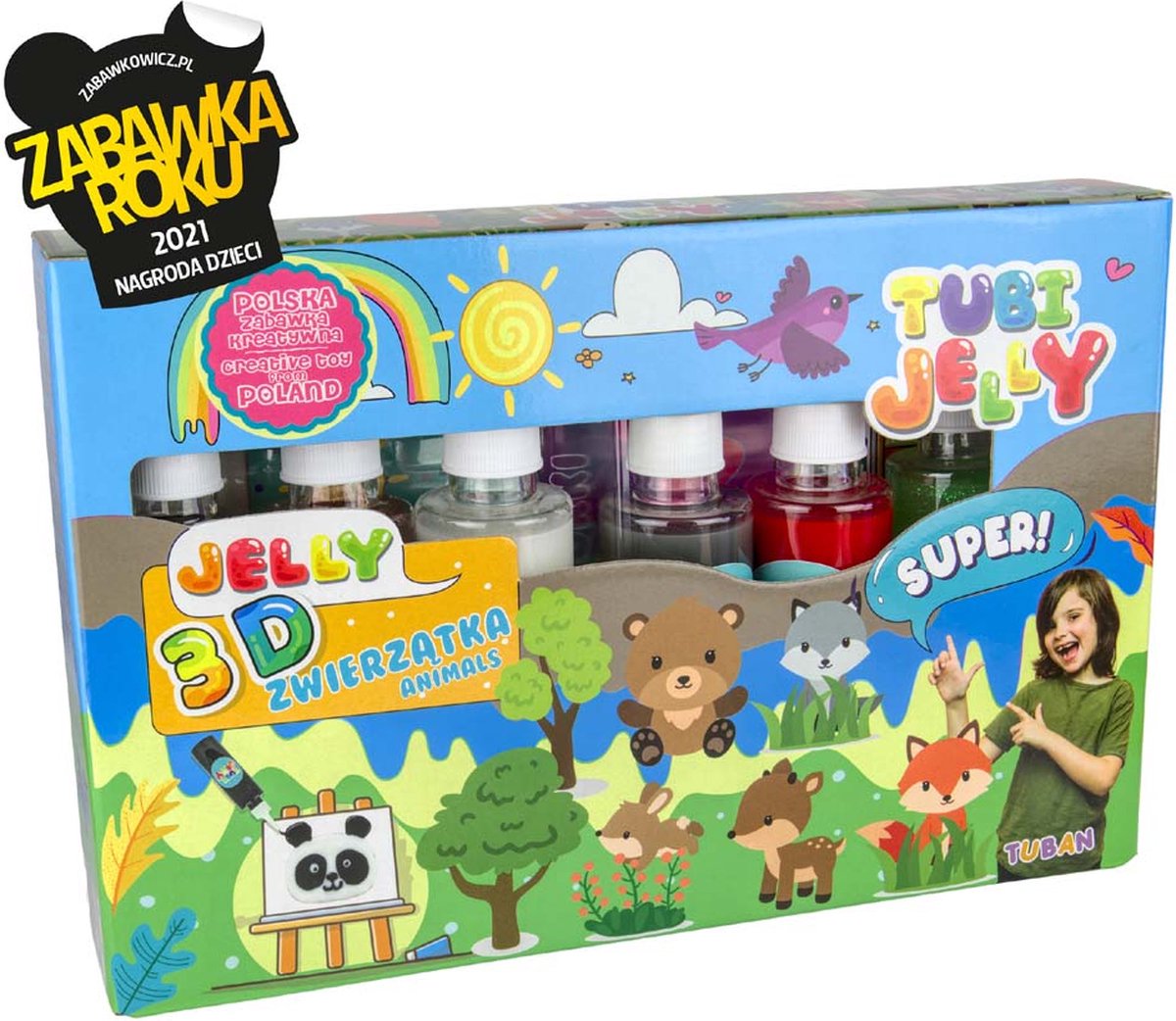 Tuban - tubi jelly set with 6 colors – animals
