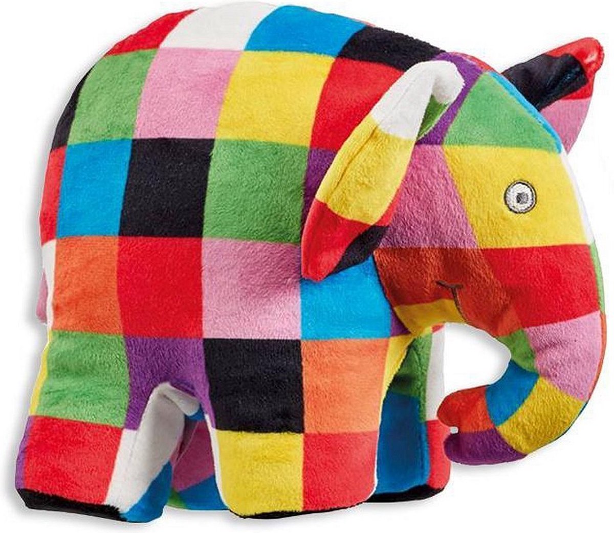 Bambolino Toys Elmer de olifant pluche - zachte knuffel van 18 cm