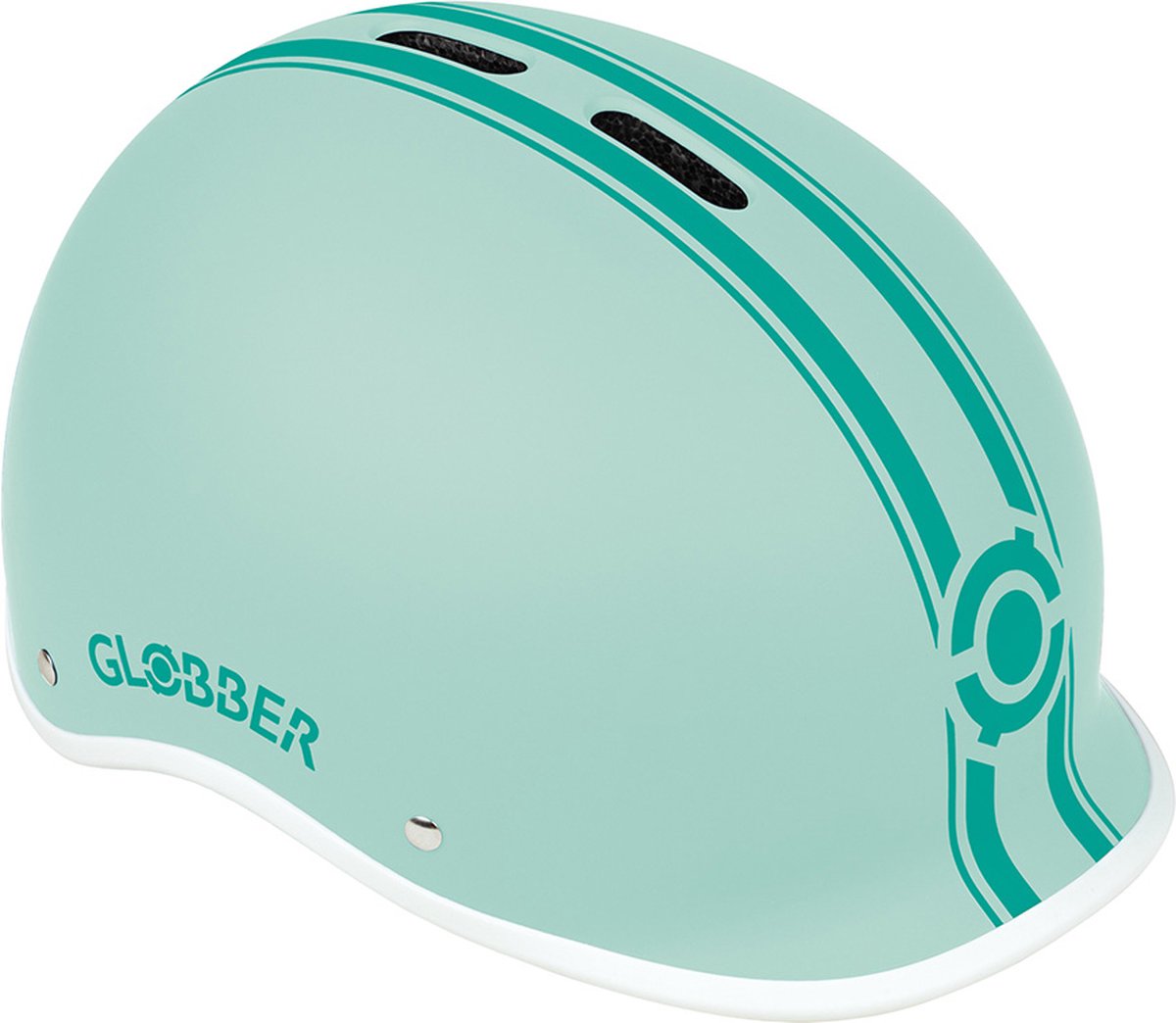 Globber Helm - helm urban xs pastel mint - munt- led verlichting - abs helm - verstelbaar - xs 47-51 cm