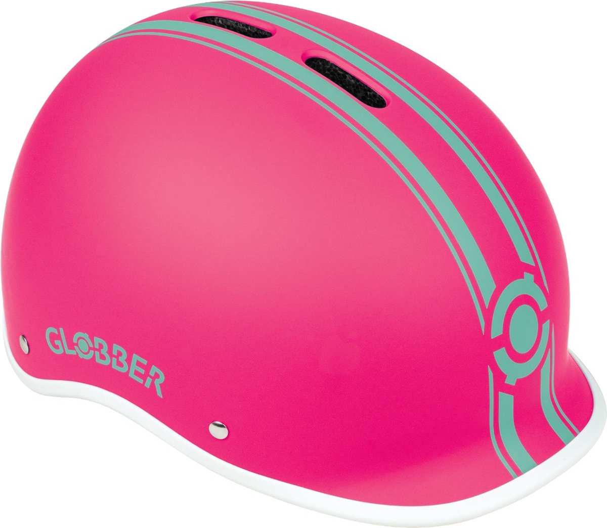 Globber Helm - helm urban s m fuchsia - roze paars - led verlichting - abs helm - verstelbaar - s-m 51-55 cm