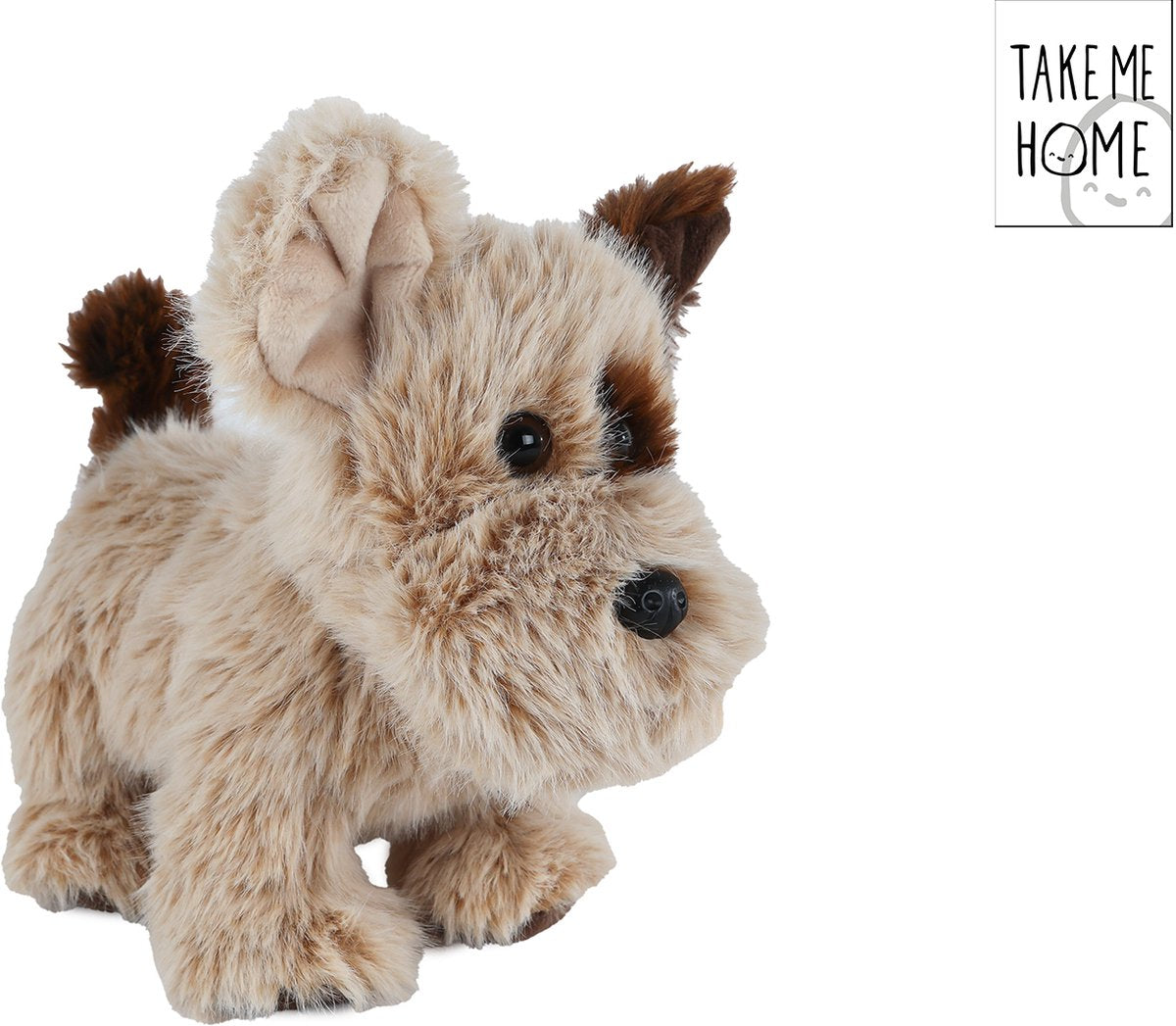 Take Me Home hond pluche staand - 22cm