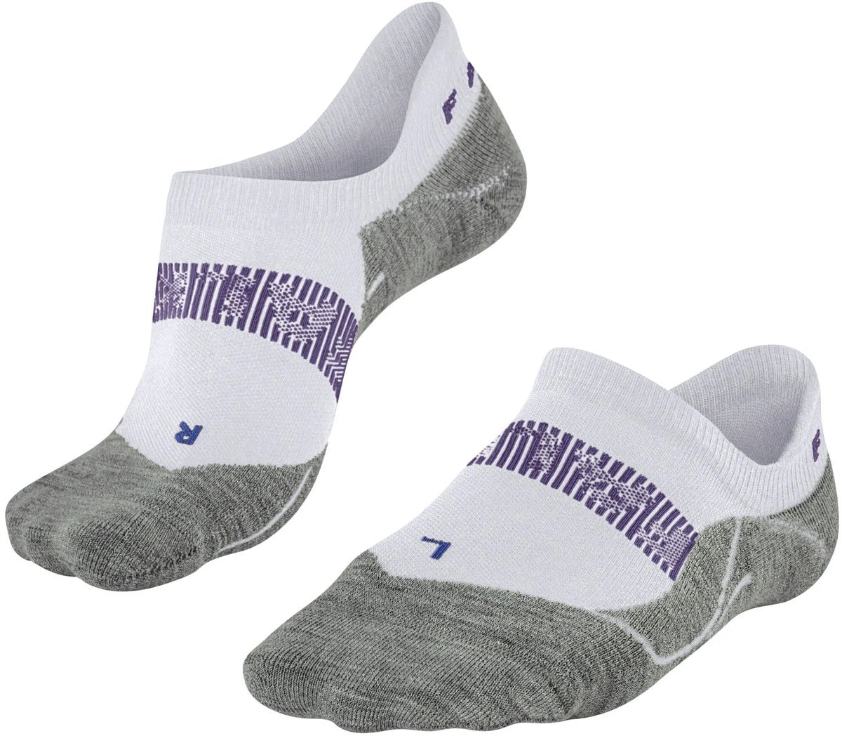 FALKE ru4 cool invisible anti-blaar functioneel materiaal hardloopsokken dames wit - maat 39-40